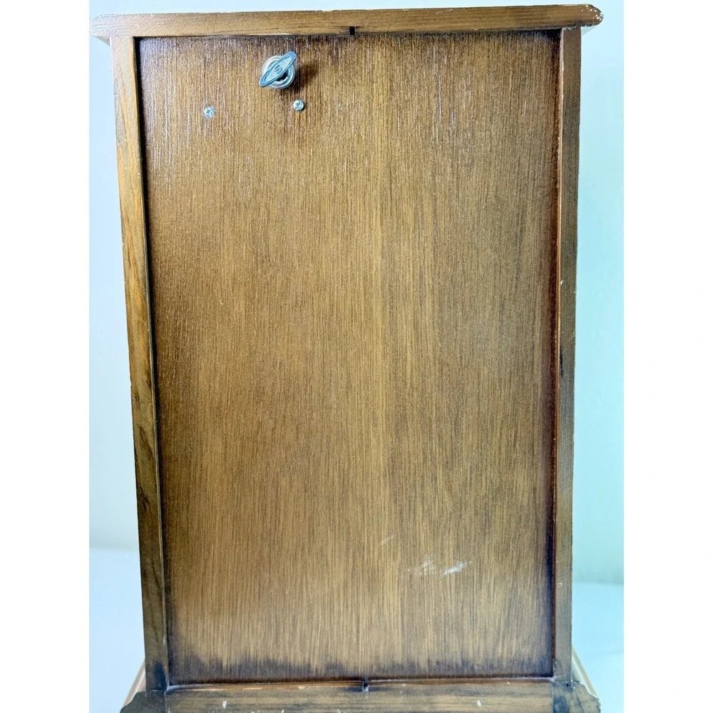 Vintage 1981 Avon Team Leader Jewelry Box Wooden Armoire Mirror 6 Drawers